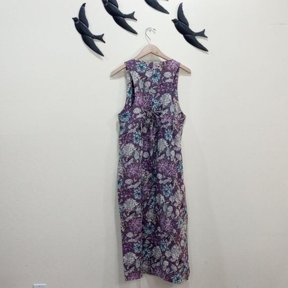 Laura Ashley Vintage 80s Dress Cotton & Wool Blend Floral Cottagecore Jumper 12 - Picture 5 of 8